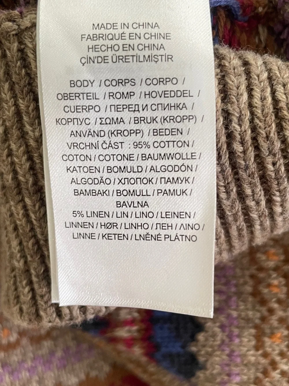 Beautiful Lauren Ralph Lauren Intarsia Sweater, natural materials